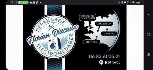 Diacaux Florian Réparateur D'appareils Électroménagers à Briec
