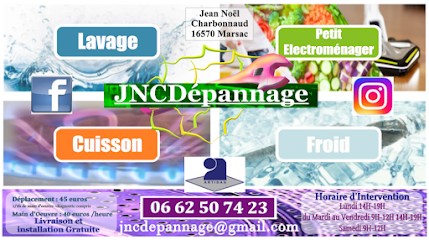 JNCDépannage, Réparateur d'Electroménager à Marsac